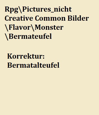 Darstellung eines “Bermatalteufel” von Mangold von Straffeld