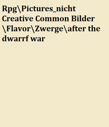 Zwerg in der Asche des Zwergenreiches