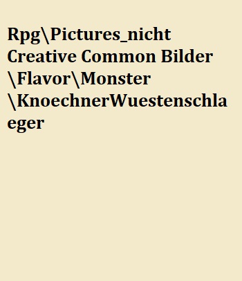 Darstellung eines Knöchernen Wüstenschläger