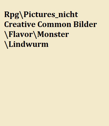 Darstellung eines lebenden Lindwurms