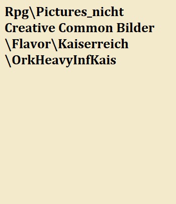 Die meisten Orks dienen dem Kaiserreich als schwere Infanterie