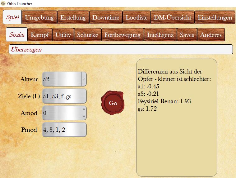Ein Beispiel für Modifikatoren für die Ziele eines Überzeugungsversuch..